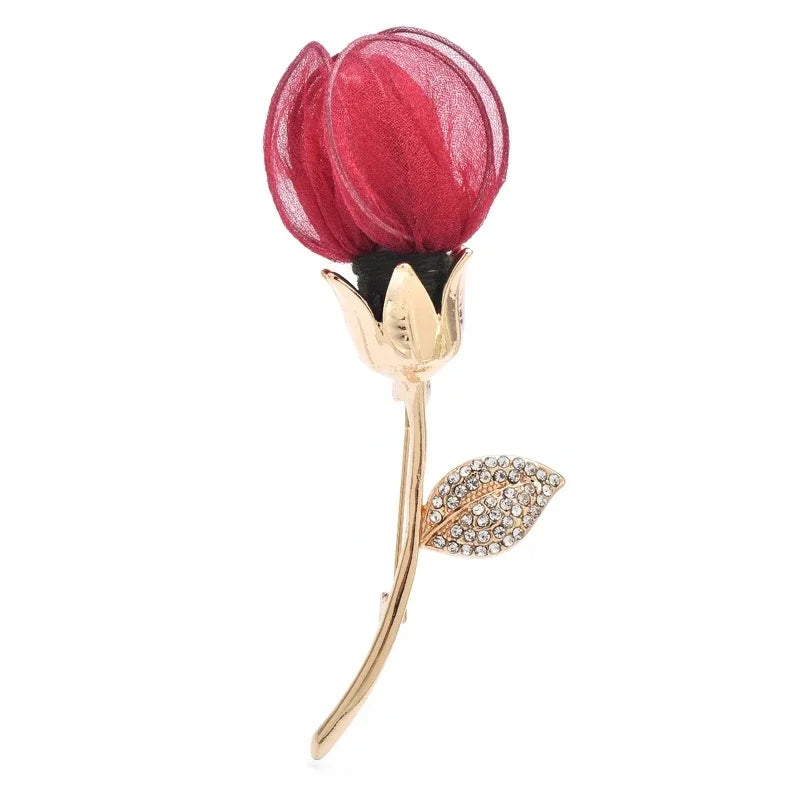 Jeweled Nature and Symbol Motif Brooch