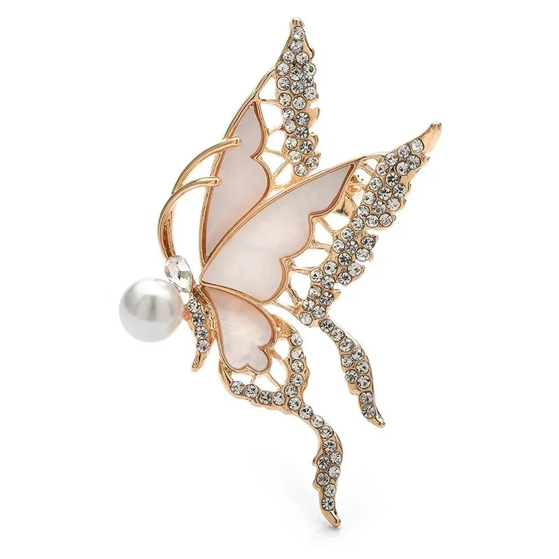 Jeweled Nature and Symbol Motif Brooch