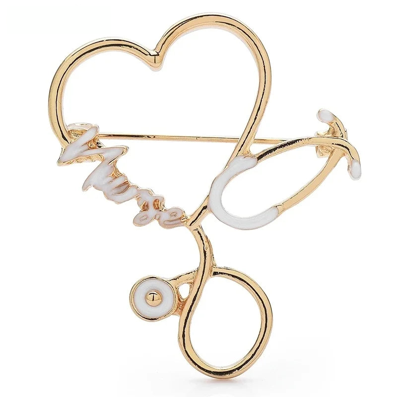 Jeweled Nature and Symbol Motif Brooch