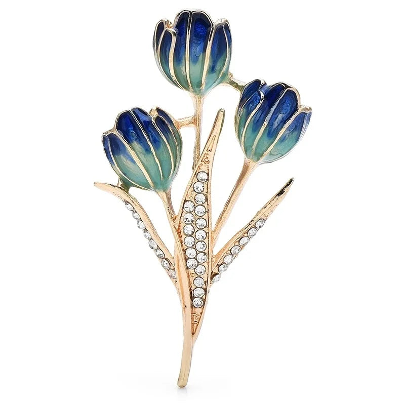 Decorative Bird and Botanical Statement Brooch