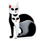 Colorful Acrylic Cartoon Cat Brooch