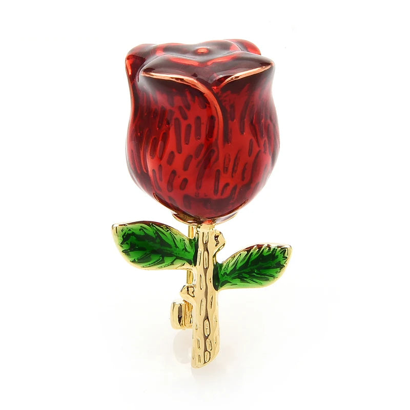 Eclectic Enamel and Jeweled Motif Brooch