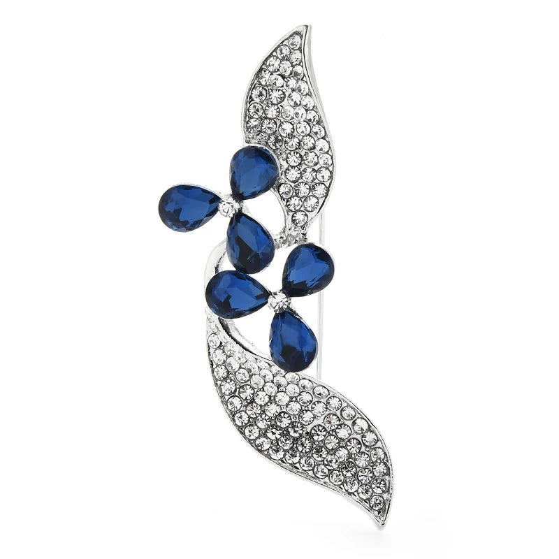 Eclectic Enamel and Jeweled Motif Brooch