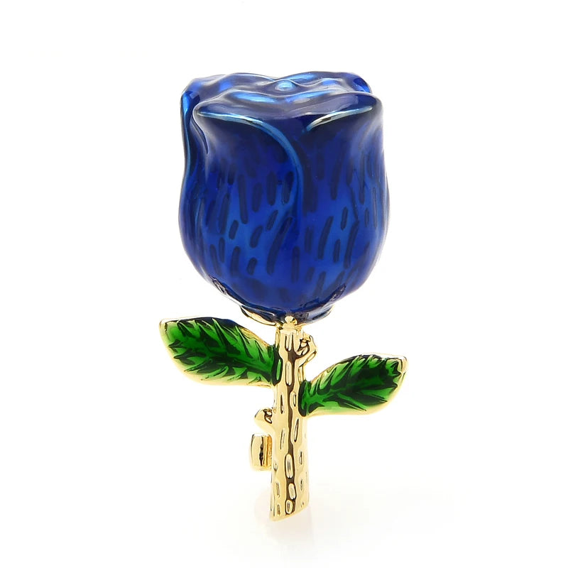 Eclectic Enamel and Jeweled Motif Brooch