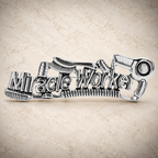 Miracle Worker Stethoscope Brooch — styled background