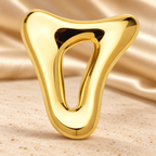 Abstract Open Heart Brooch — styled background