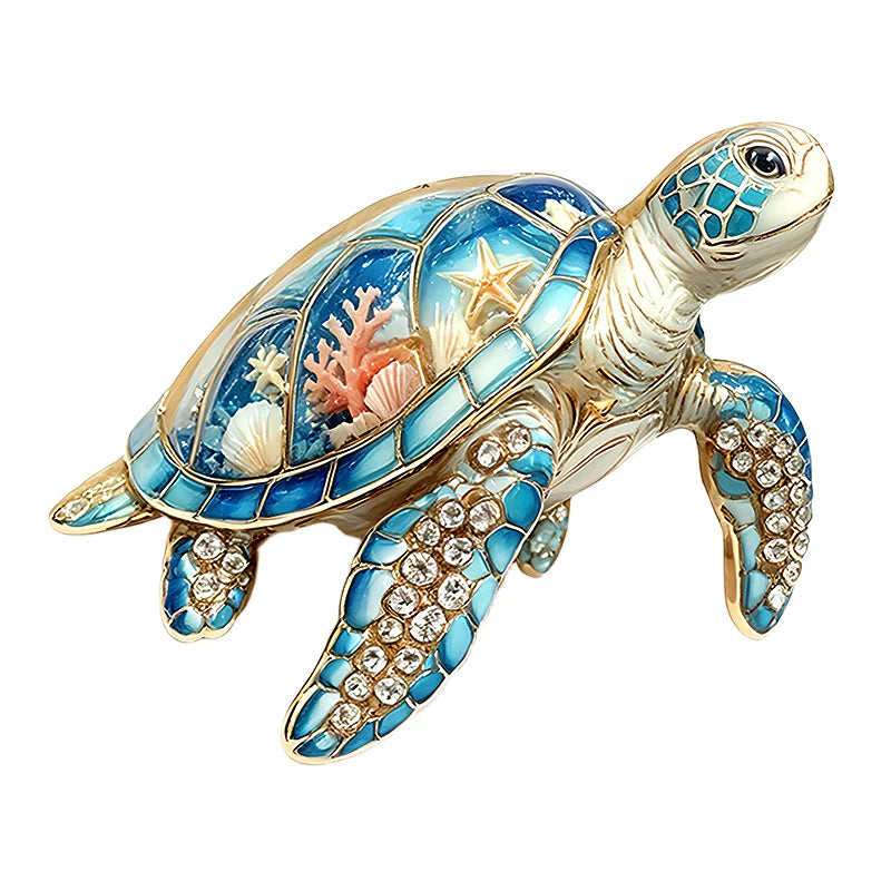 Ocean Scene Sea Turtle Brooch