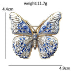 Colorful Enamel Butterfly Brooch dimensions
