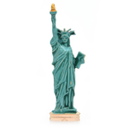 Green Enamel Statue of Liberty Brooch