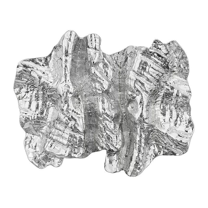 Sculpted Wrinkled Abstract Brooch