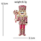 Leopard-Print Nutcracker with Lollipop Brooch dimensions