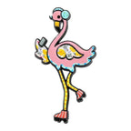 Music-Loving Flamingo Brooch — Pink