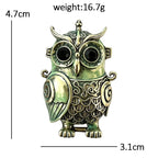 Steampunk Owl Brooch dimensions